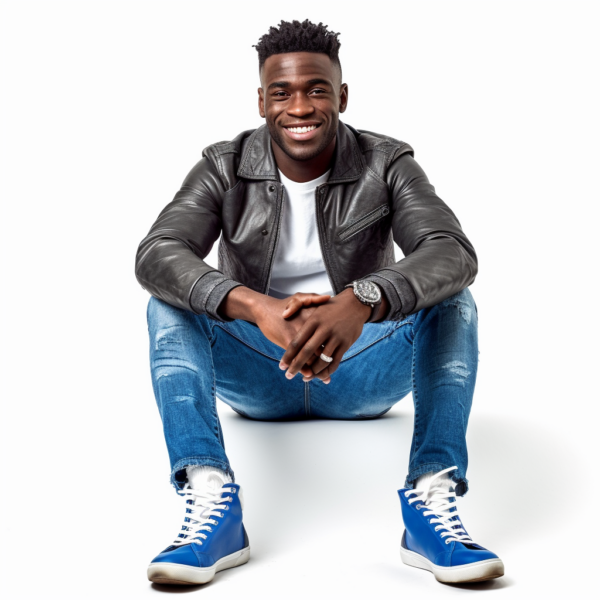 Taiwo_1_african_male_sitting_on_a_white_background_wearing_leat_2d4900e2-029c-4c32-ab5e-c5046228825d